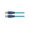Connecteur mâle M12, 4 pol., codage D IP67, 4A, blindé
